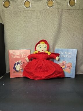 Little Red Riding Hood Topsy Turvy Flip Doll 3 in 1 Blonde Plus Book W/cassette‎